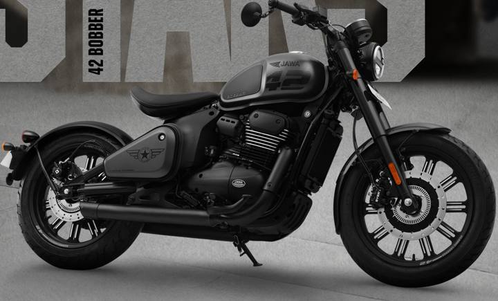Jawa 42 Bobber All Stars in Shadow Black