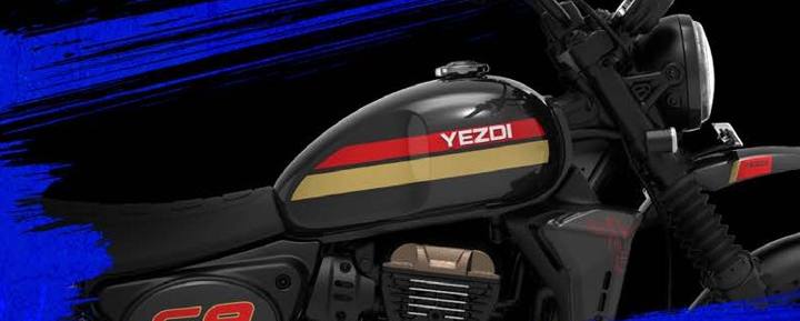 Yezdi Scrambler in Legacy Black