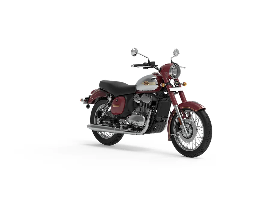 Jawa 350 in Chrome Maroon